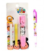 Caneta Borracha Refil Rosa Tsum Tsum: Disney com mais 1 refil extra +caneta